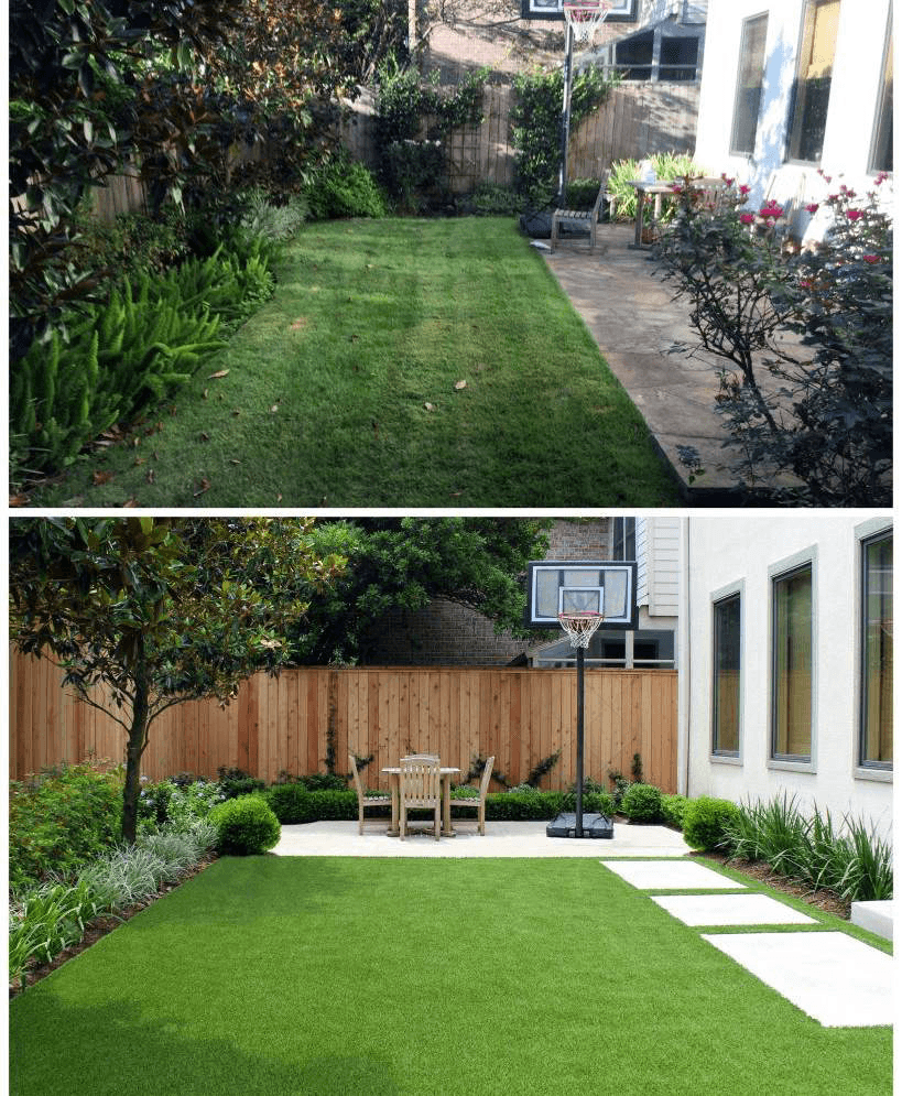 Tidy landscaping