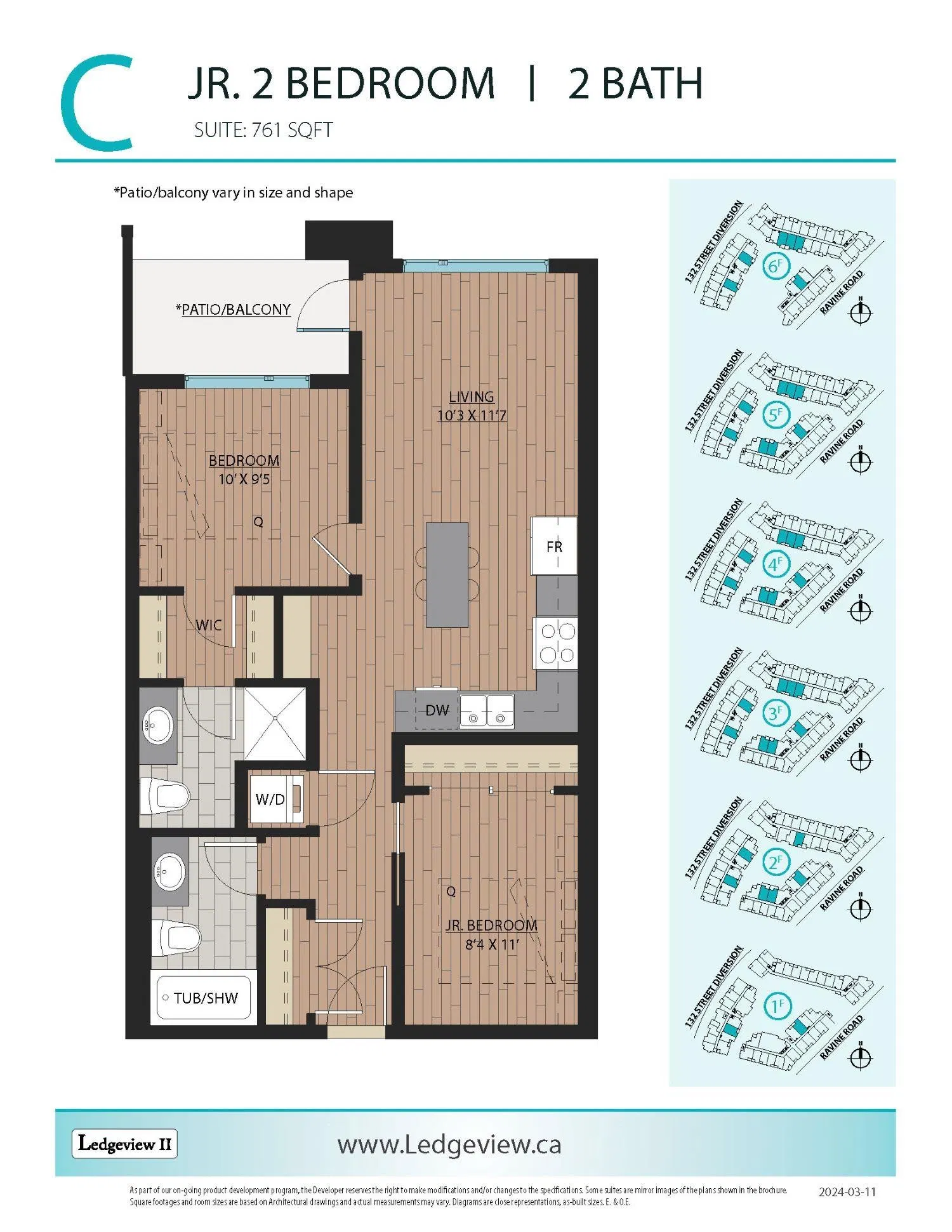 Photo 2 of 2 at #609 – 11063 Ravine Road