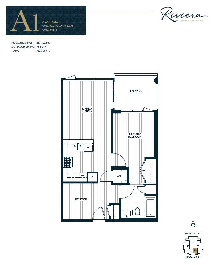 Photo 2 of 9 at #2504 – 4988 Bennett Street