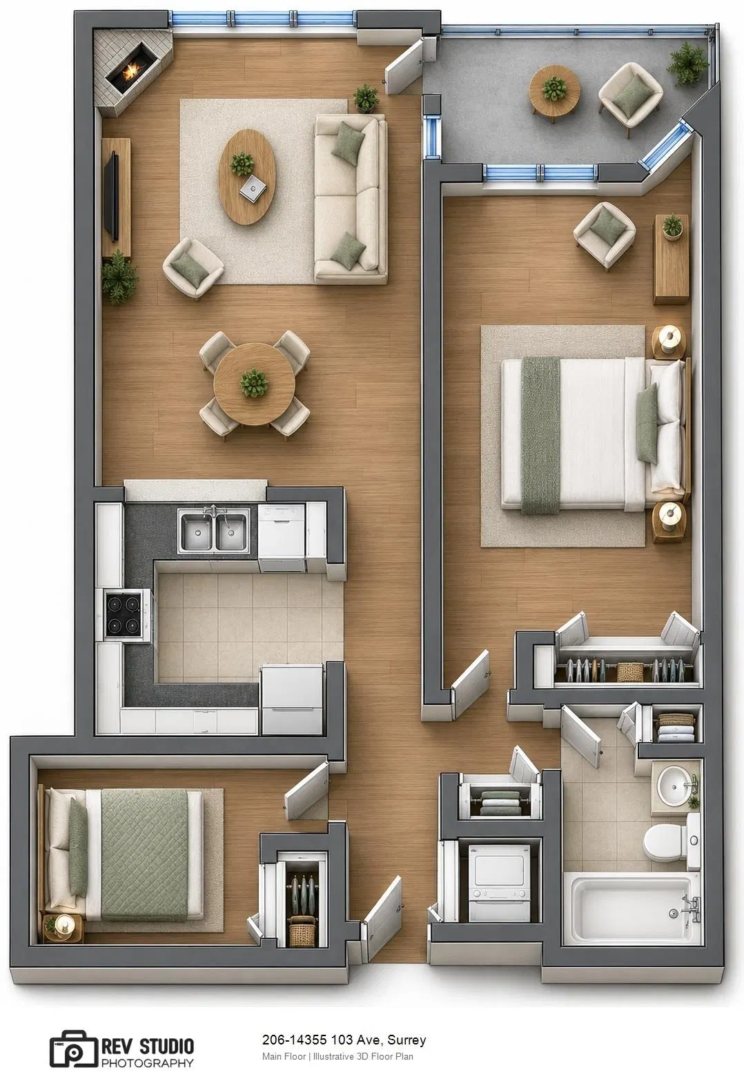 Photo 2 of 28 at #206 – 14355 103 Avenue