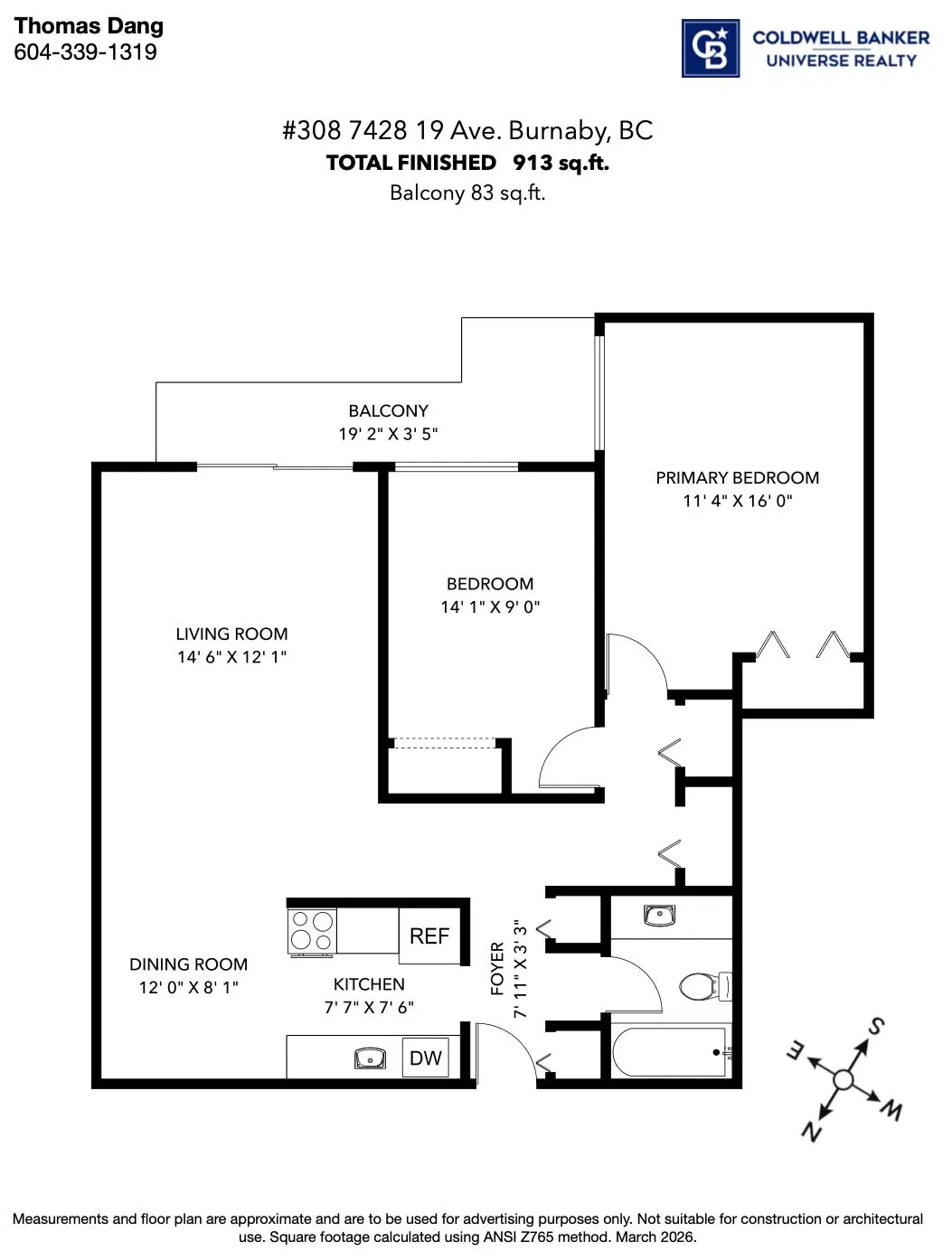 Photo 3 of 18 at #308 – 7428 19th Avenue