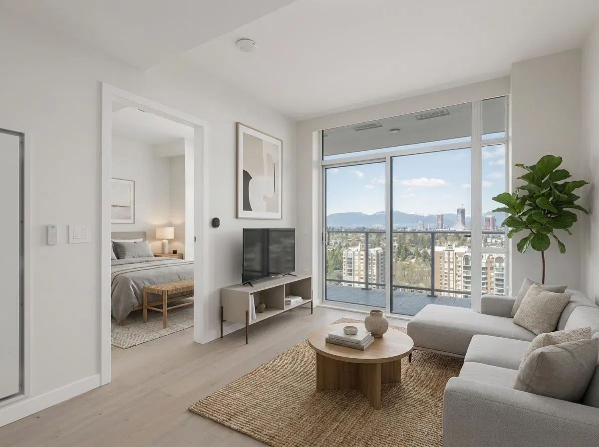 Photo 5 of 16 at #2601 – 7433 Cambie Street