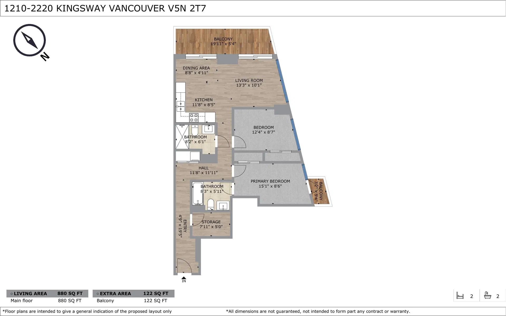 Photo 3 of 29 at #1210 – 2220 Kingsway