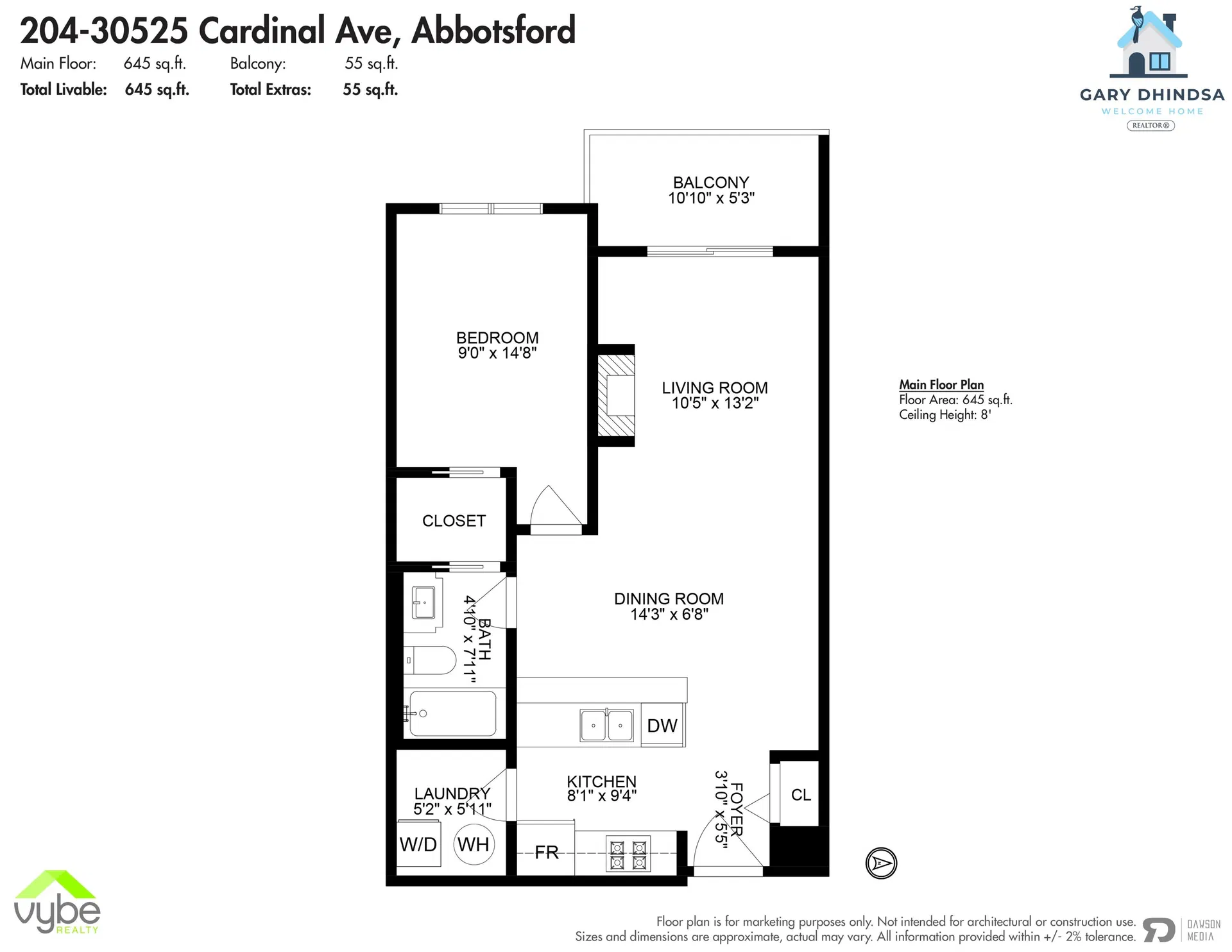 Photo 3 of 16 at #204 – 30525 Cardinal Avenue