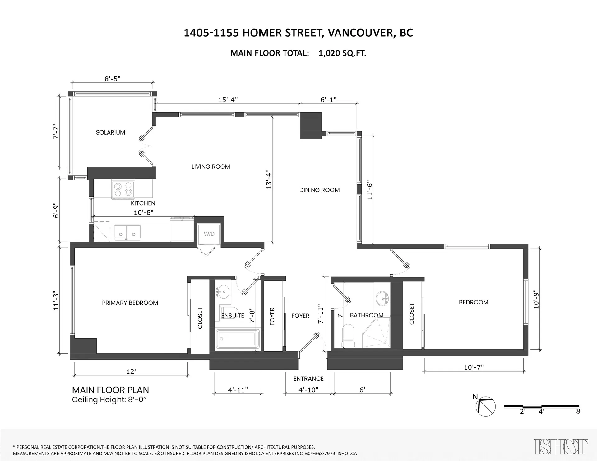 Photo 2 of 14 at #1405 – 1155 Homer Street