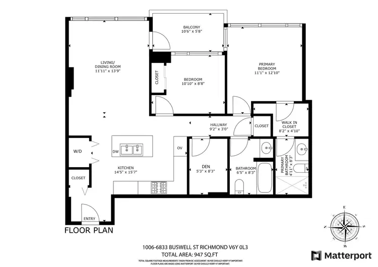 #1006 – 6833 Buswell Street
