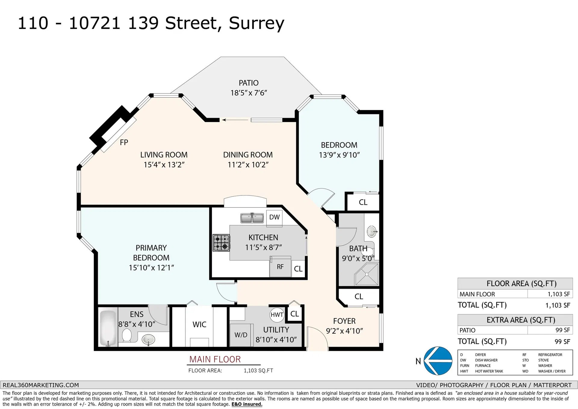 Photo 3 of 38 at #110 – 10721 139 Street