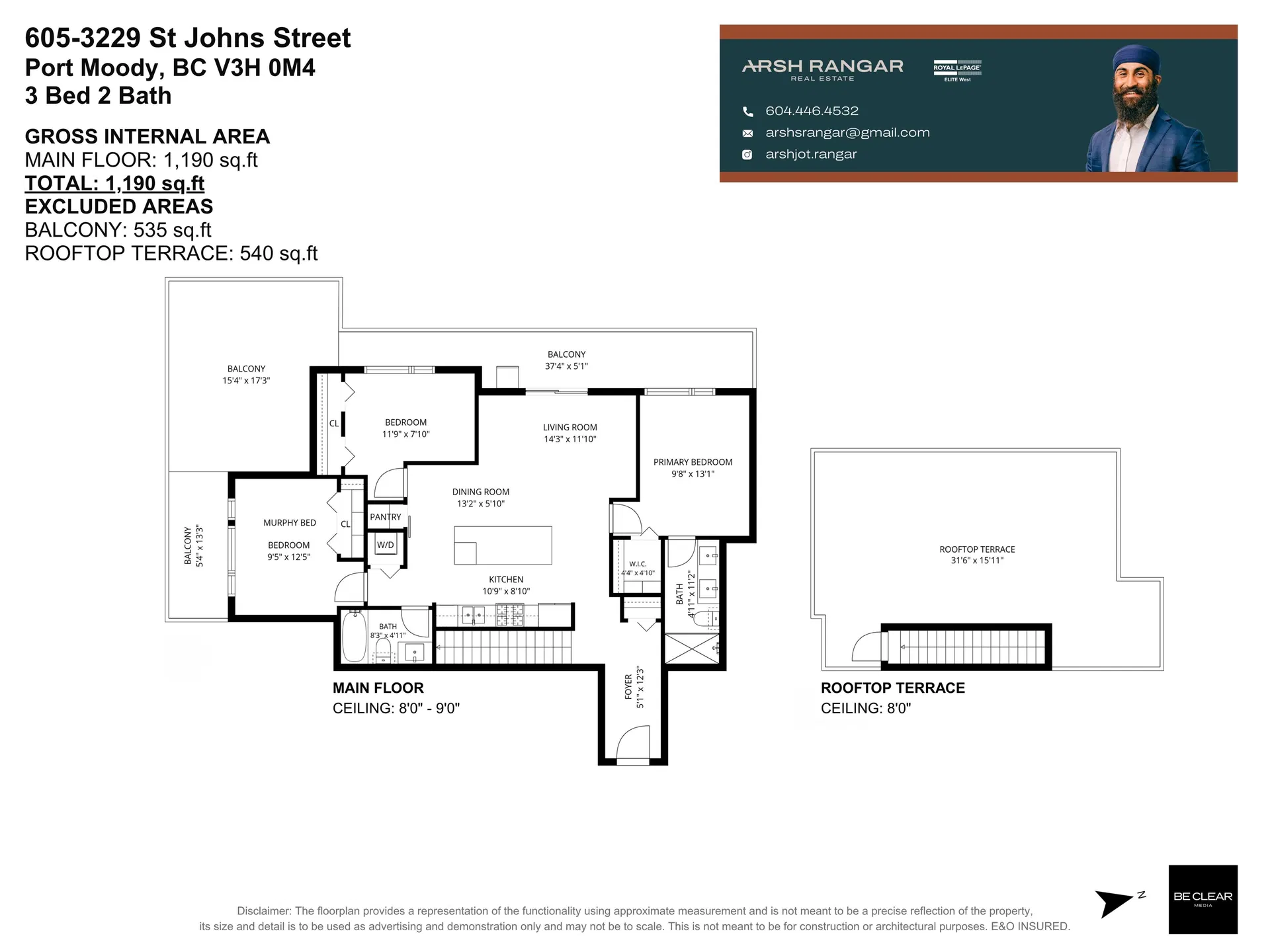 Photo 2 of 33 at #605 – 3229 St Johns Street