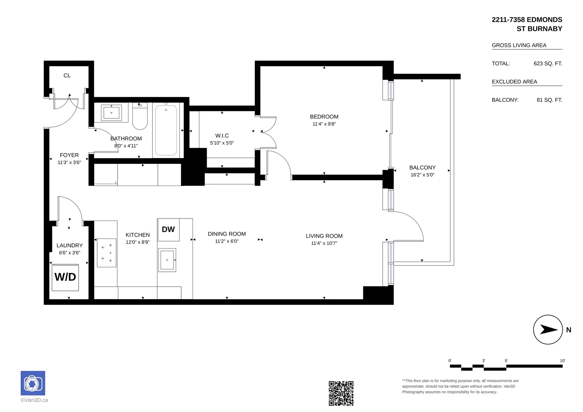 Photo 2 of 40 at #2211 – 7358 Edmonds Street