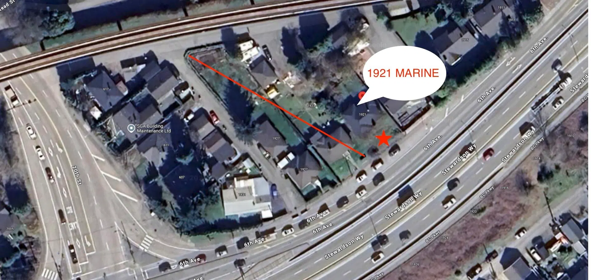 Photo 1 of 2 at 1921 Marine Way