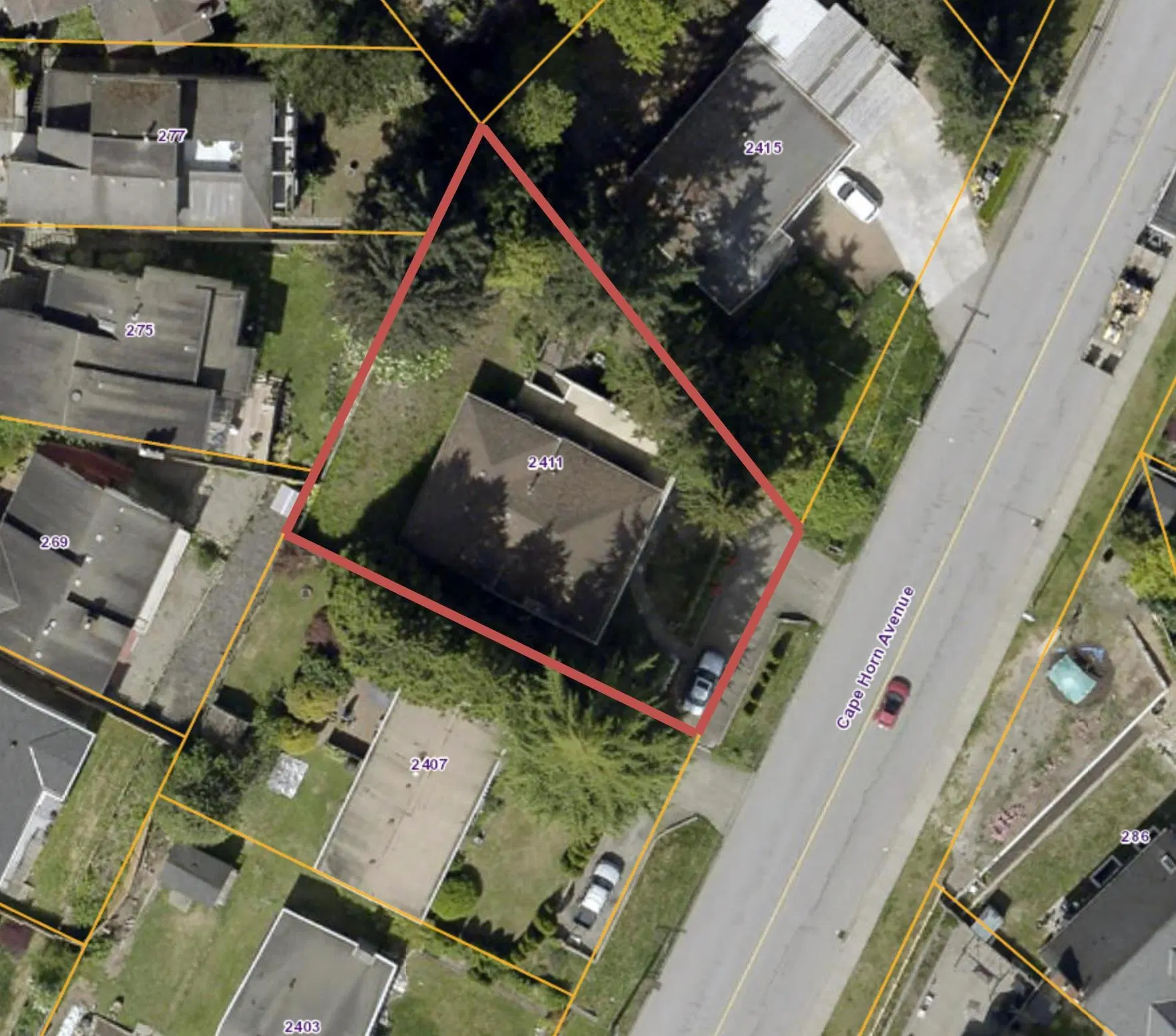 Photo 1 of 3 at 2411 Cape Horn Avenue