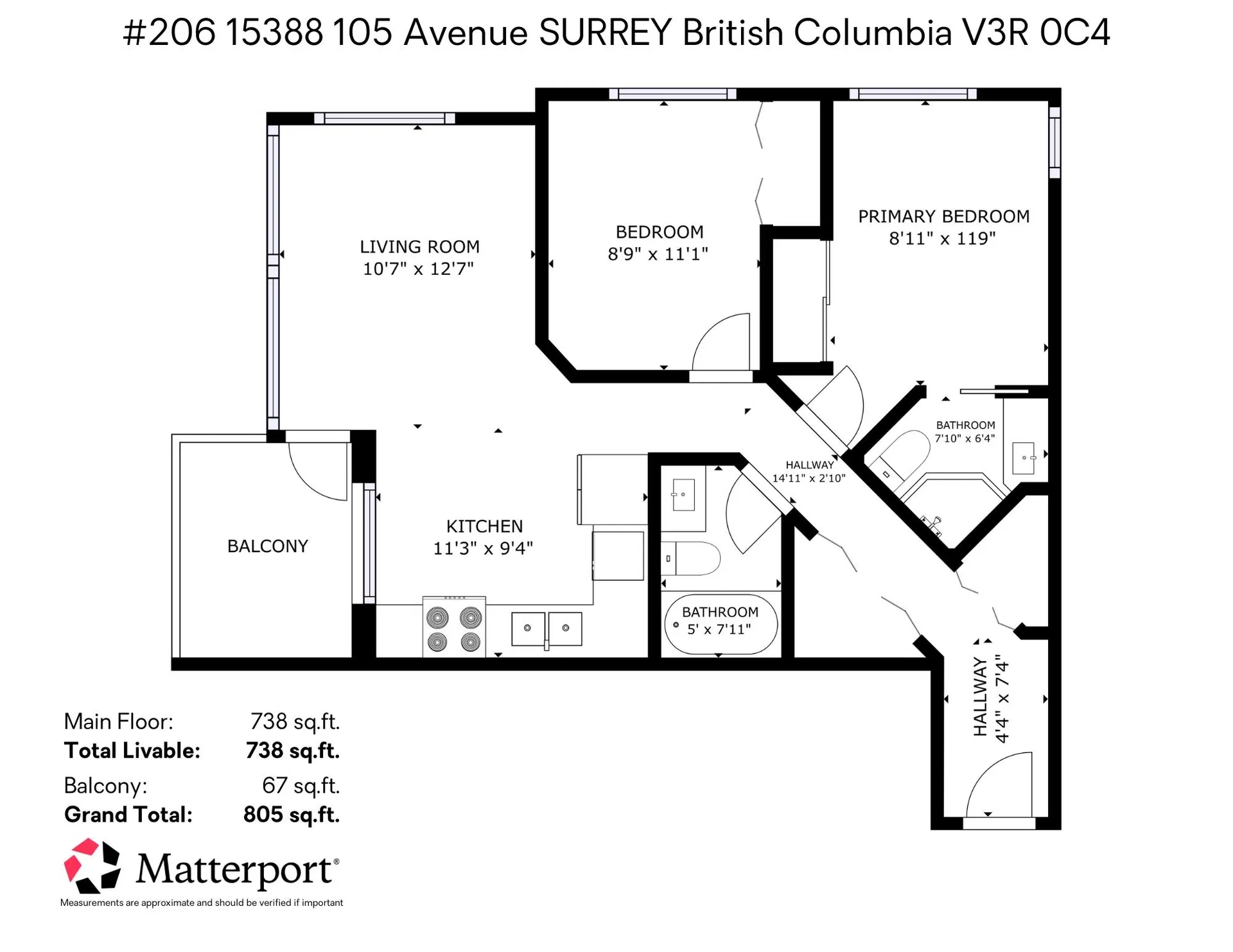 Photo 3 of 37 at #206 – 15388 105 Avenue