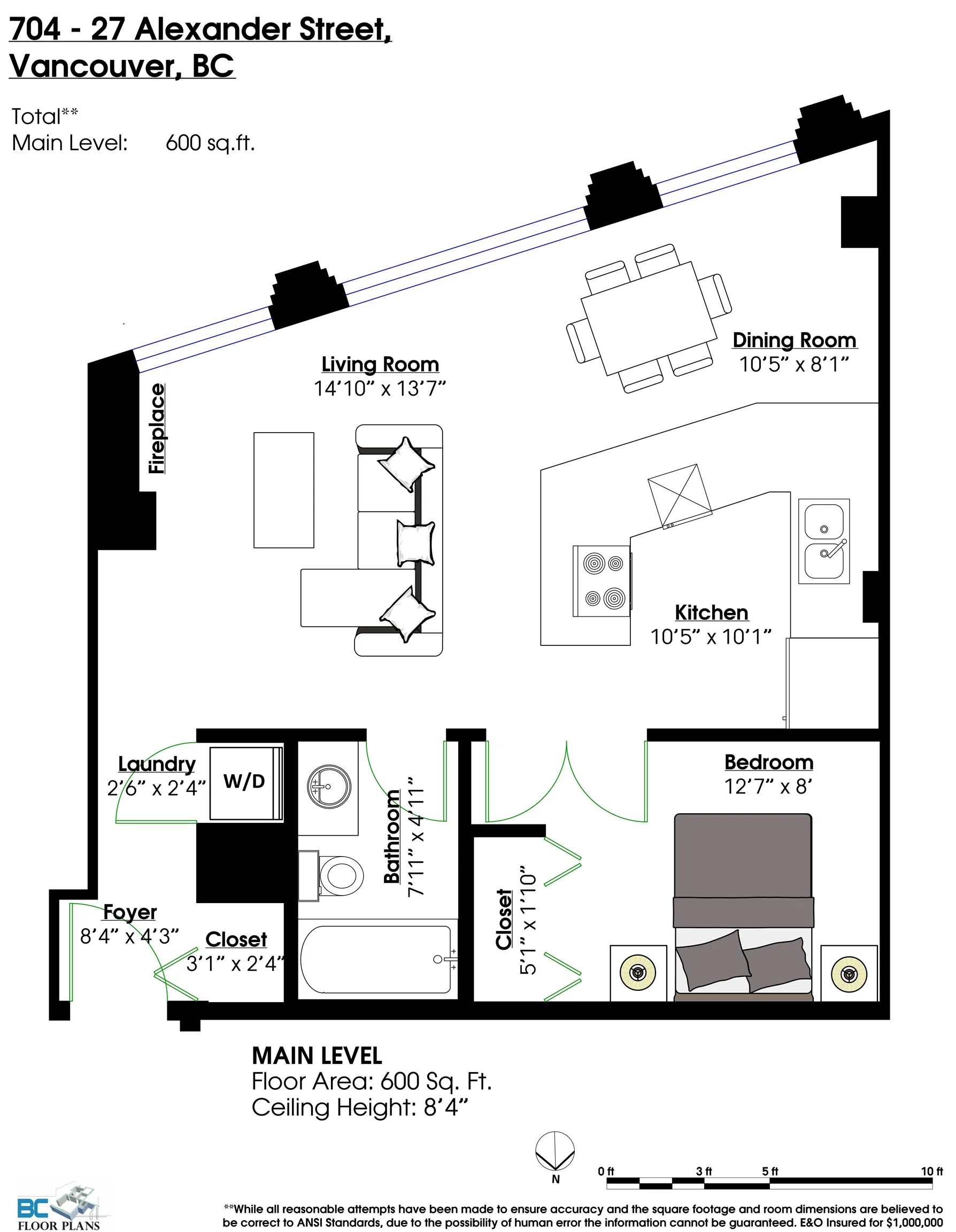 Photo 5 of 24 at #704 – 27 Alexander Street