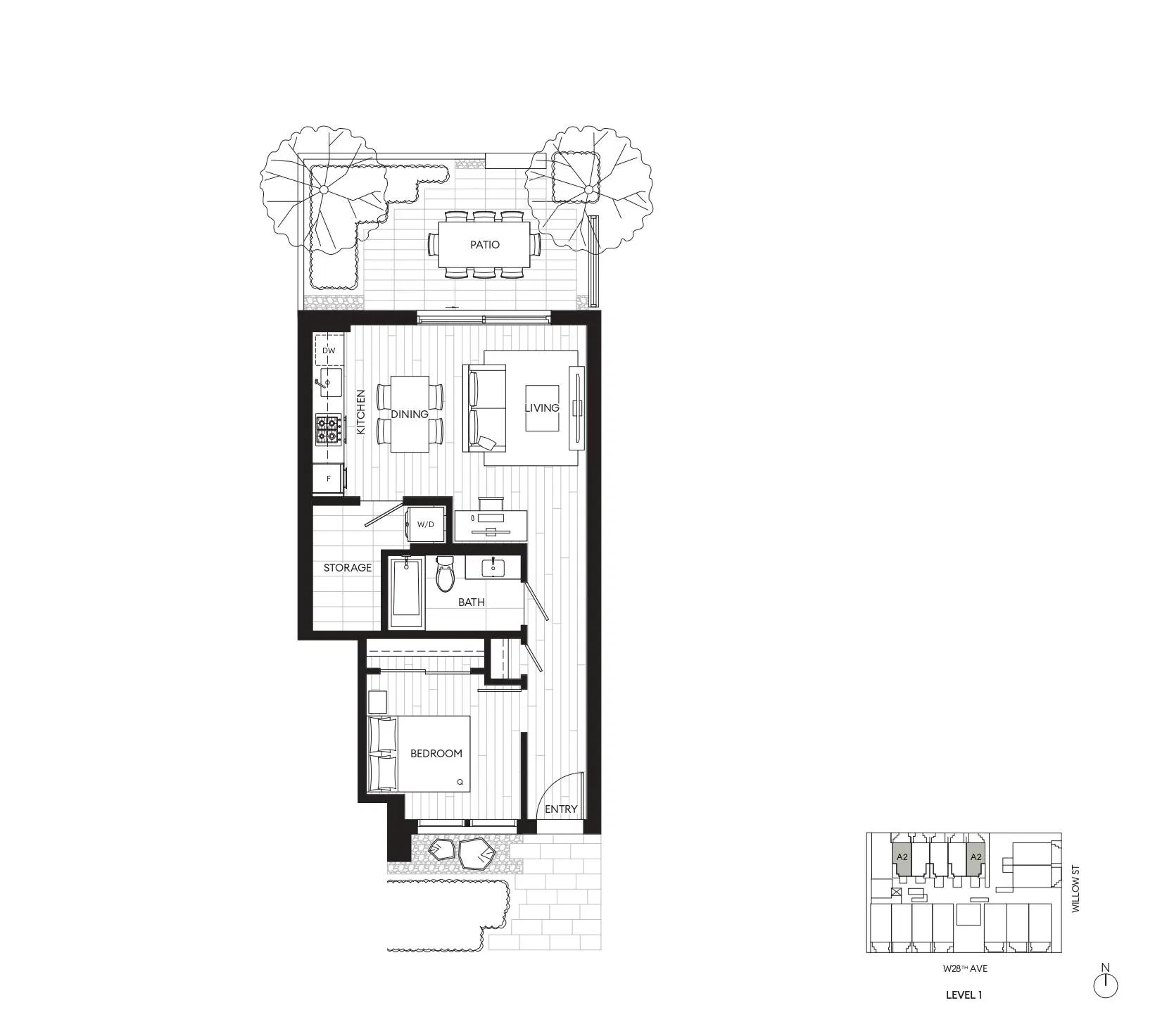 Photo 1 of 13 at #103 – 4383 Willow Street