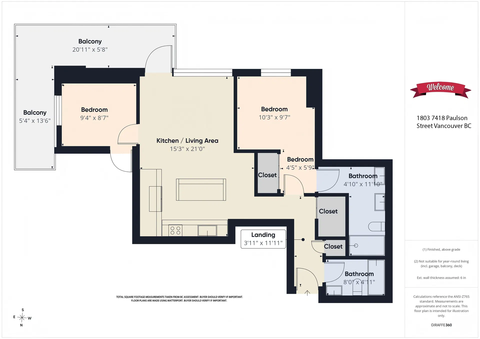 Photo 2 of 32 at #1803 – 7418 Paulson Street